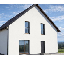 Hliníkové zábradlí na Francouzské okno  H8CC, Barva černá